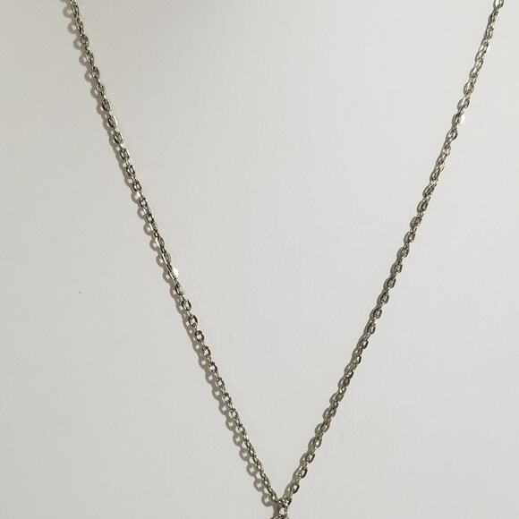 Silver tone 20" chain with a 1x 3/4" pendant 1.1511 - Picture 5 of 9